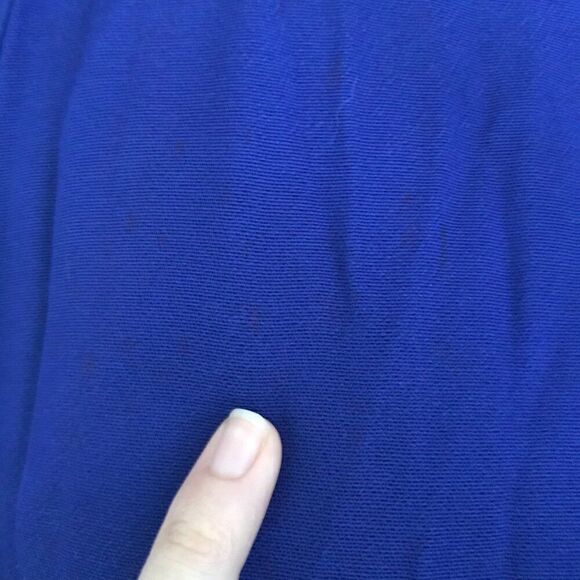 Vintage 90s Blue Sequin Glam Slit Evening Prom Homecoming Dress / Size: 11-12 - Picture 5 of 12